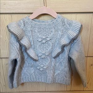Zara Kids 18-24 months Elegant Sweater with Ruffle Detail